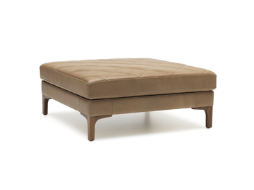 DS-48 - Upholstered square leather pouf by de Sede - view 2